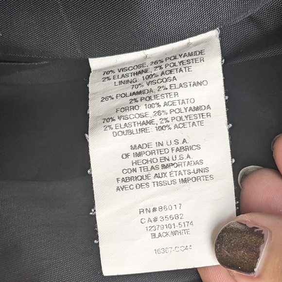 Y2k Bebe Double-Breasted Pinstripe Blazer - Picture 2 of 6